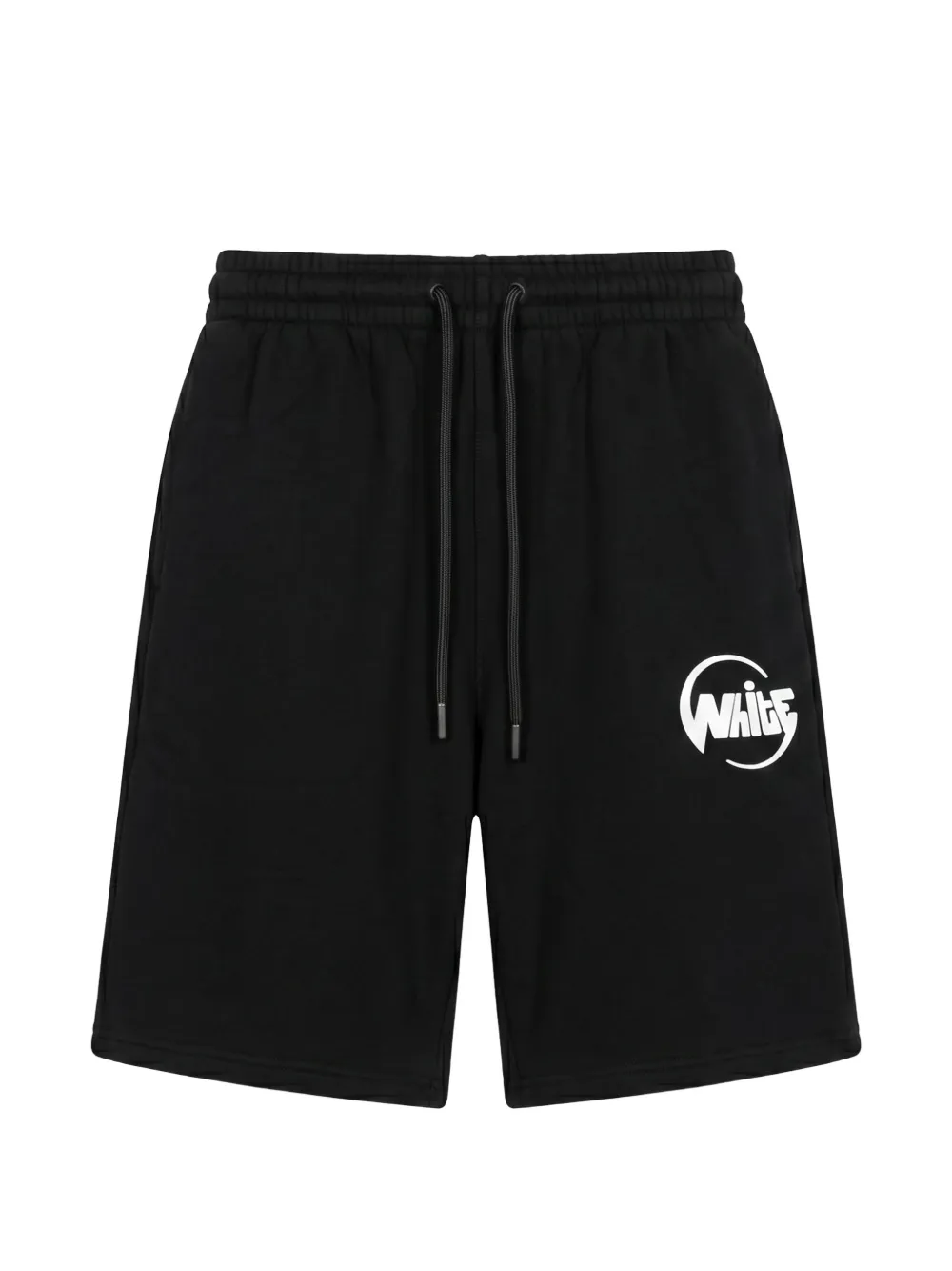Off-White logo-print drawstring-waist shorts - Schwarz