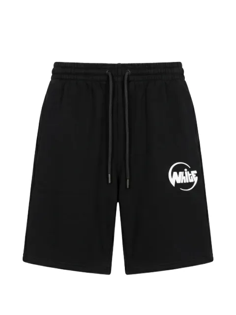 Off-White logo-print drawstring-waist shorts