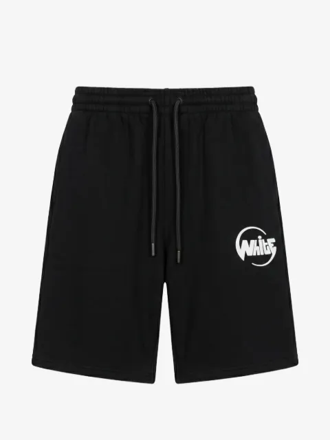 Off-White logo-print drawstring-waist shorts