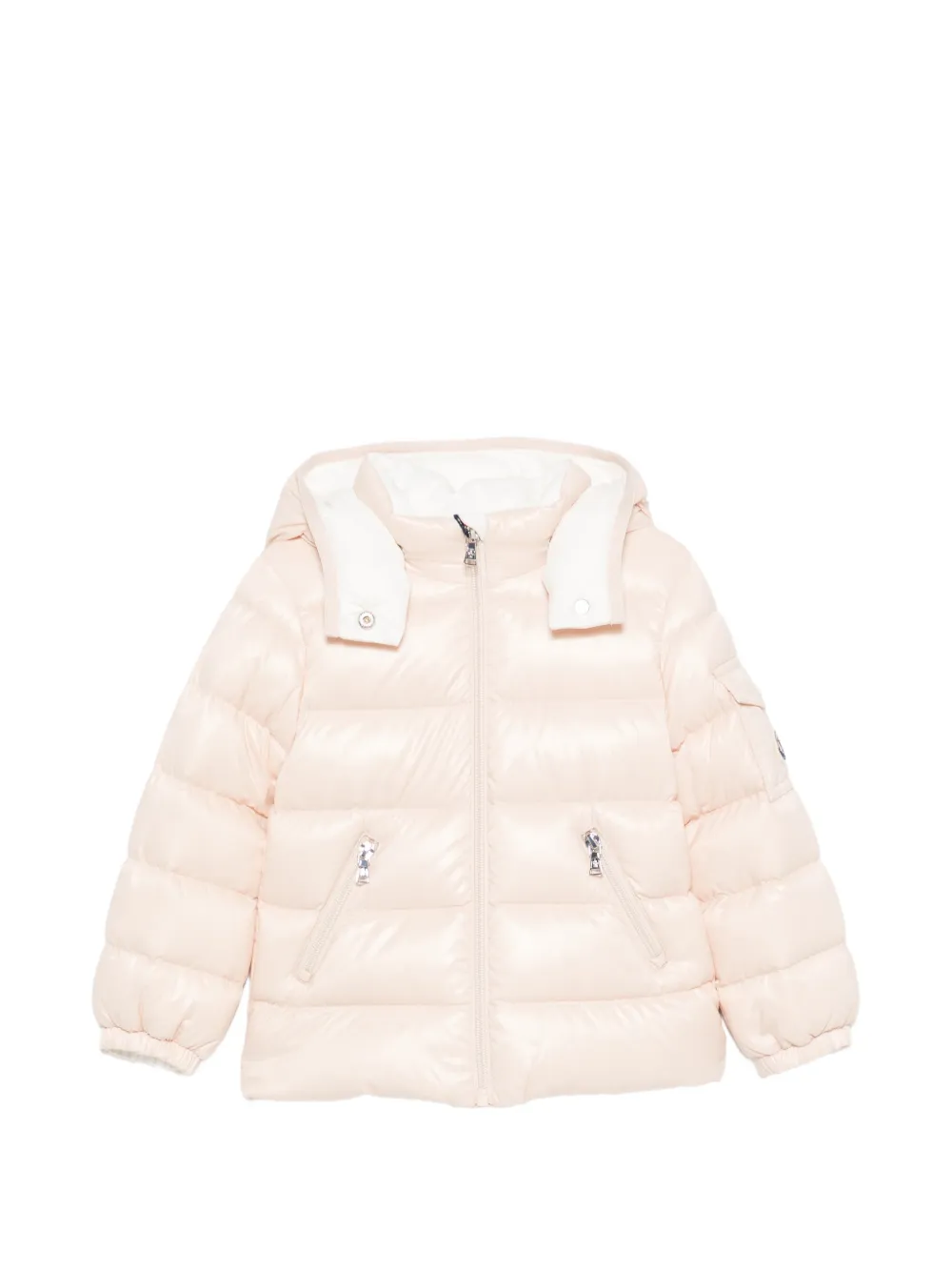 Moncler Enfant Bady jack met capuchon Roze