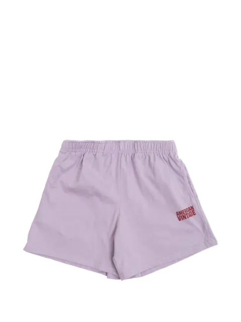 American Vintage Kids Gixy shorts med elastik i taljen og logotryk