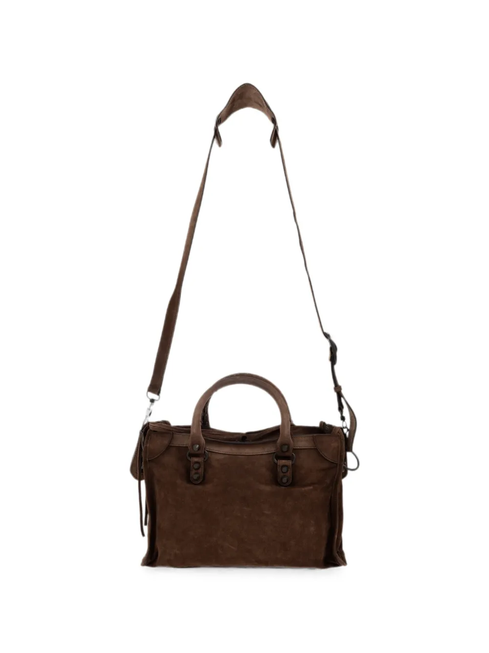 Balenciaga Kleine Le City leren shopper Bruin