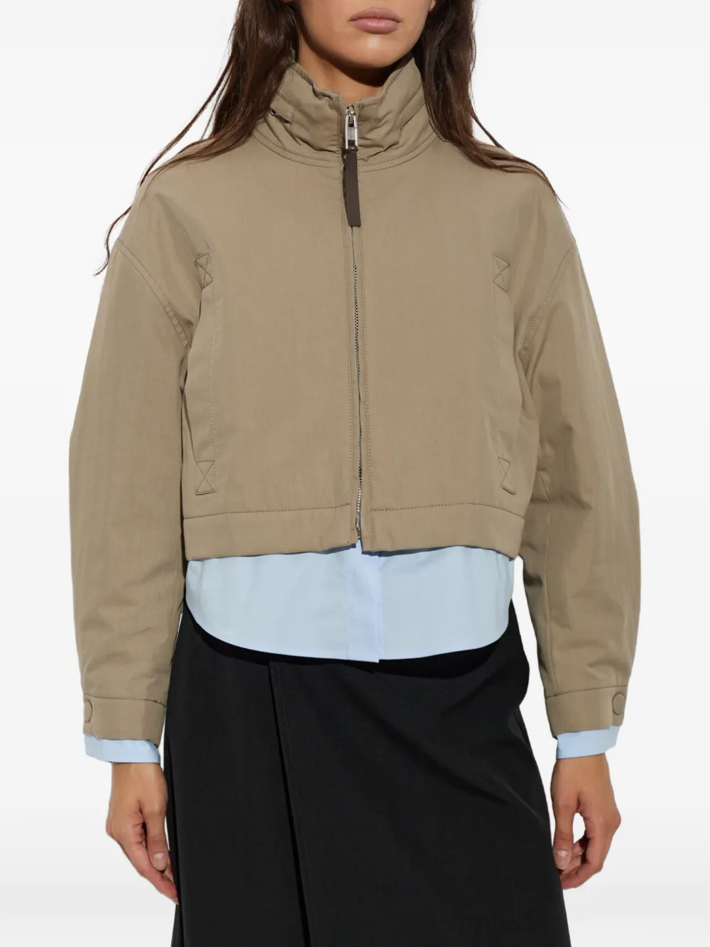 Moschino Jack met hoge hals Beige