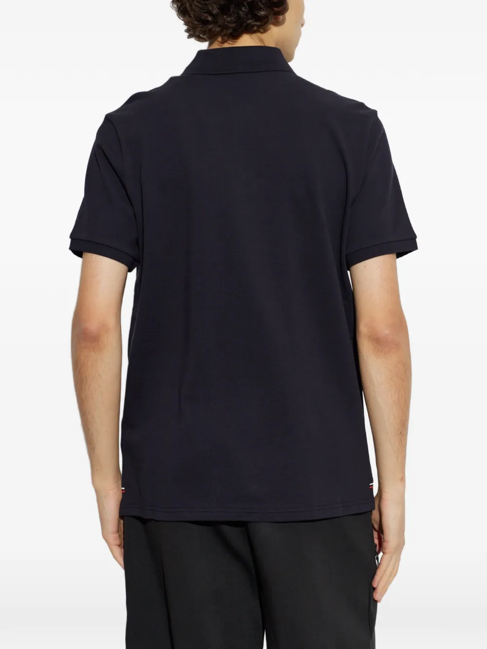 Moncler Poloshirt met logopatch Blauw