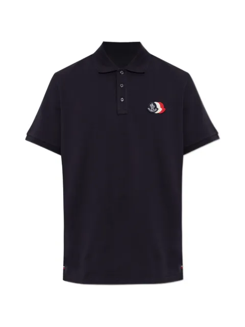 Moncler logo-patch short-sleeve polo shirt