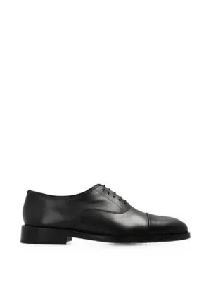 Jil Sander レザー ダービーシューズ | ブラック | FARFETCH JP