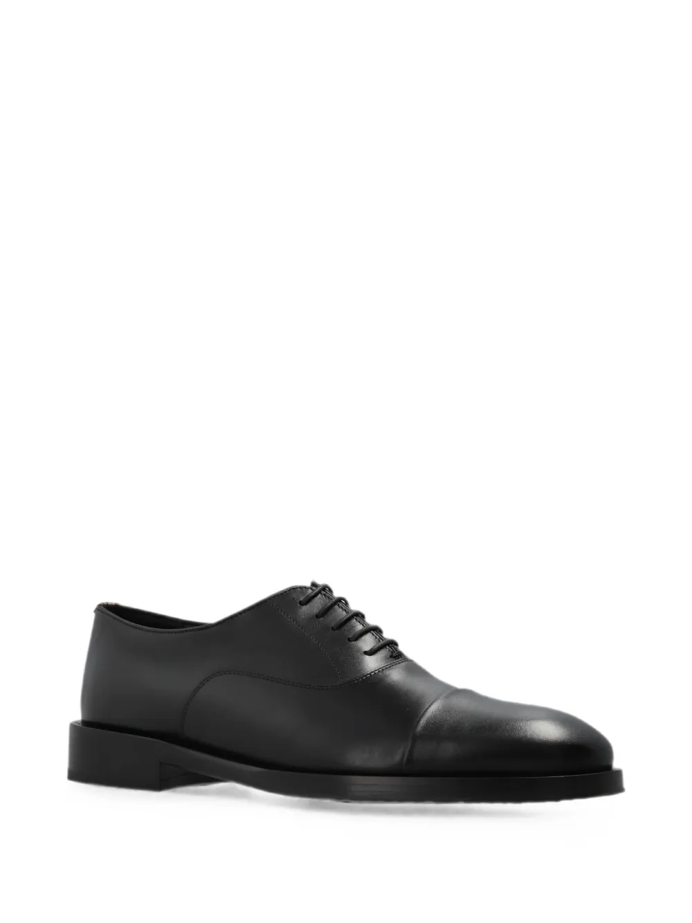 Paul Smith Garson cap-toe leather Oxford shoes Zwart