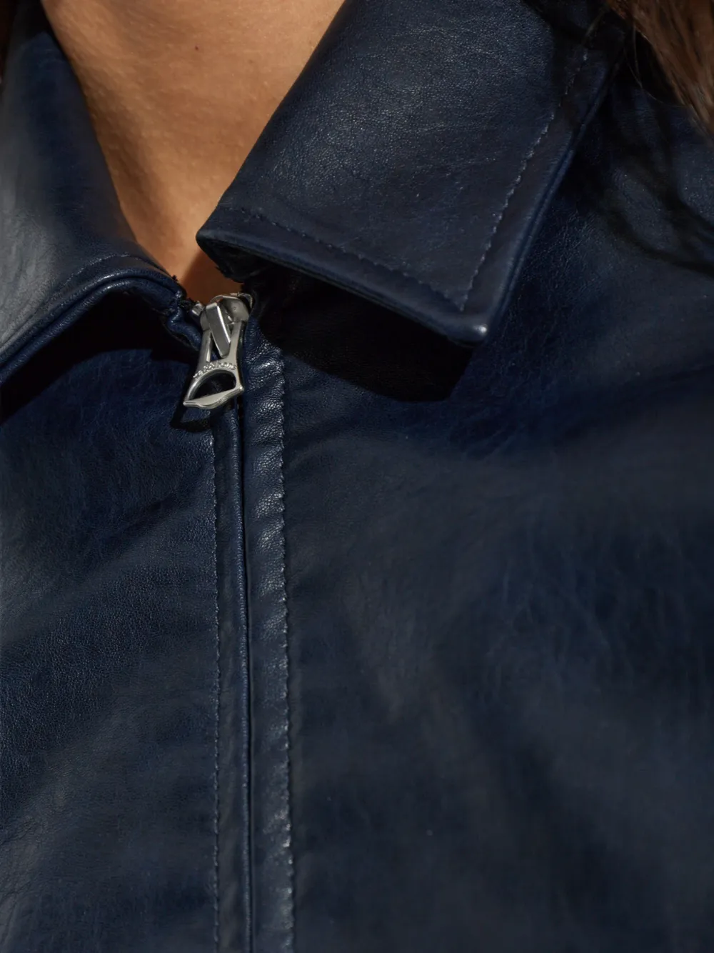 rag & bone Jack met rits en kraag Blauw