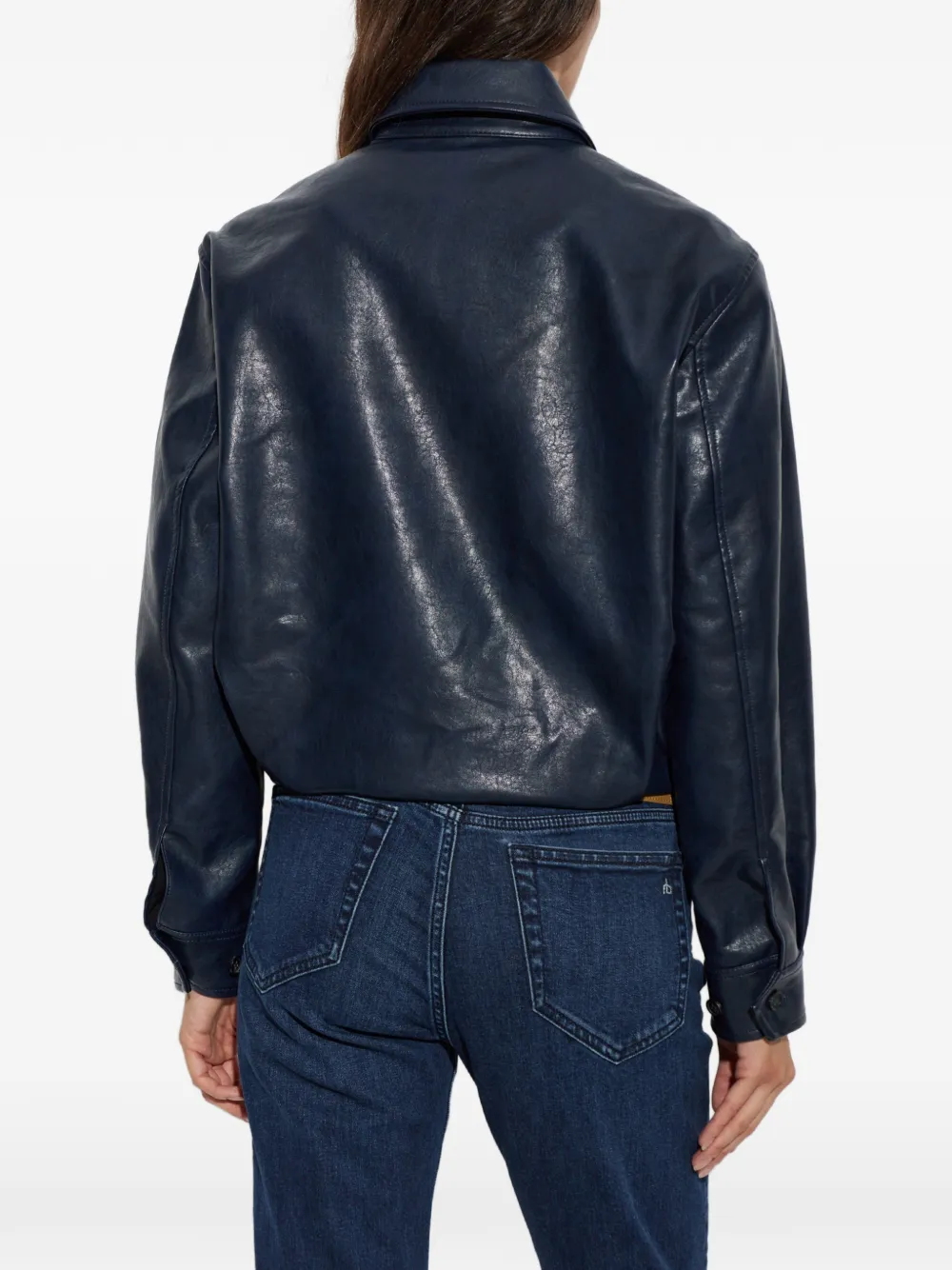 rag & bone Jack met rits en kraag Blauw