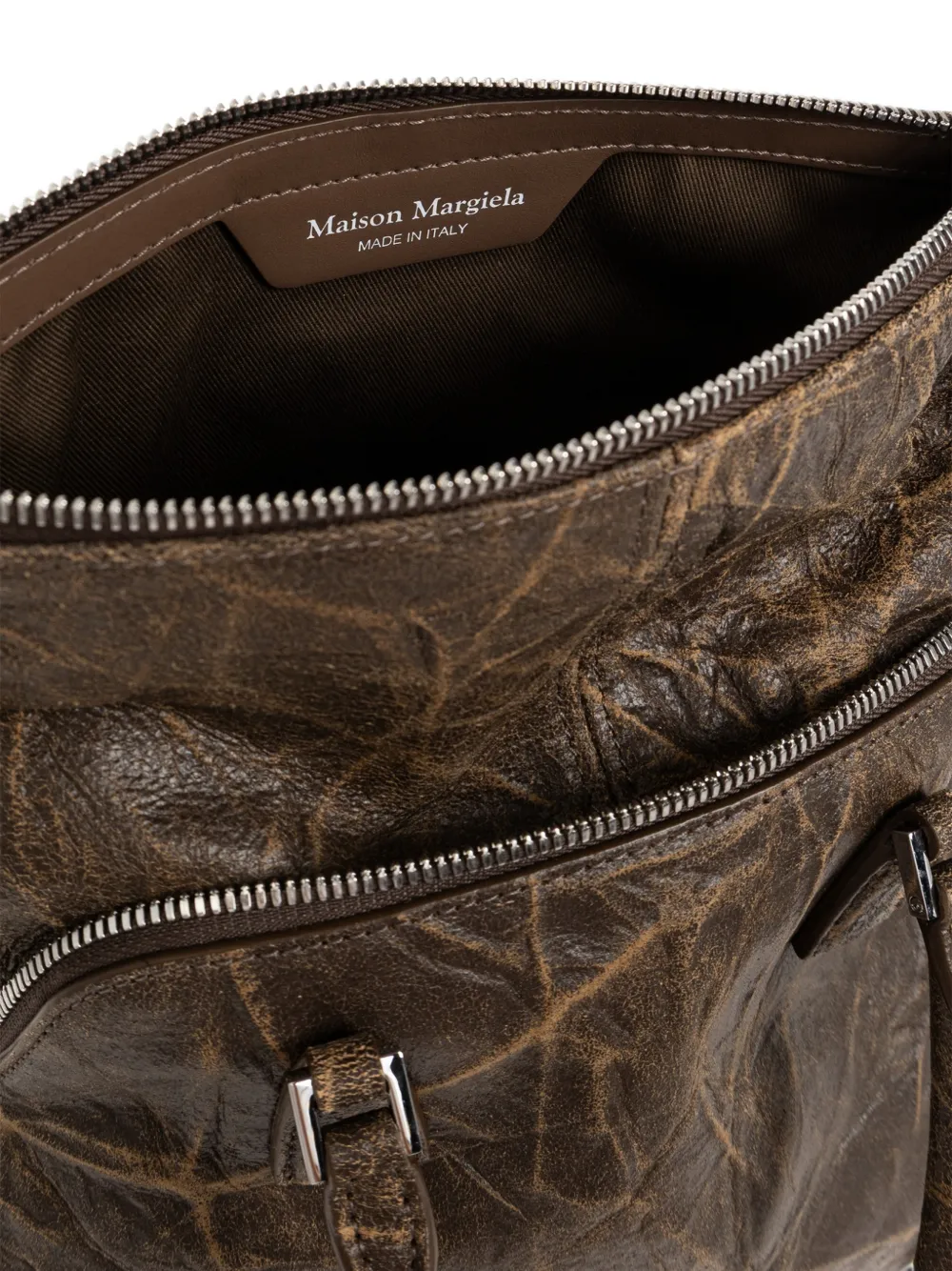 Maison Margiela 5AC leren mini-shopper Bruin