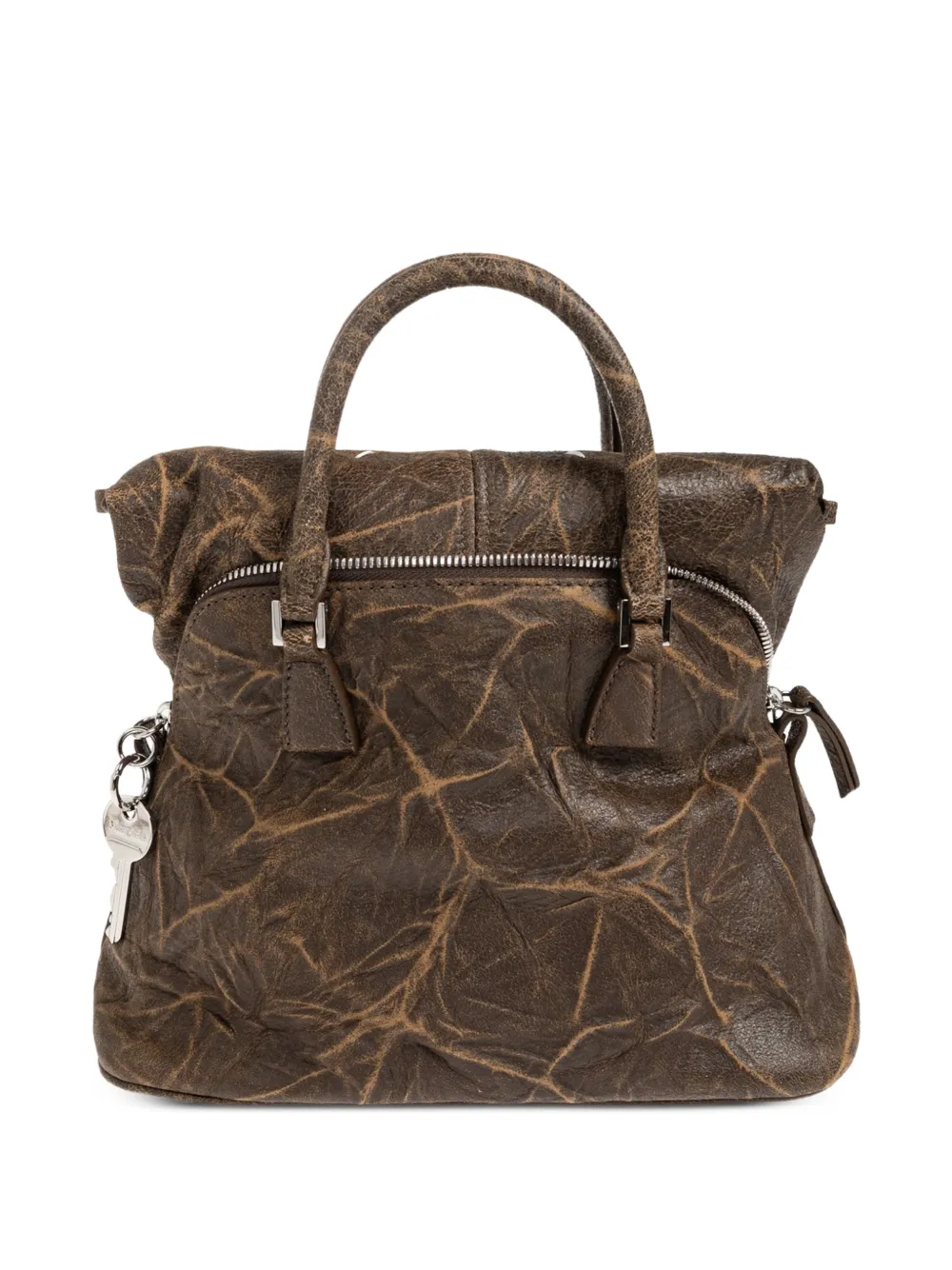 Maison Margiela 5AC leren mini-shopper Bruin