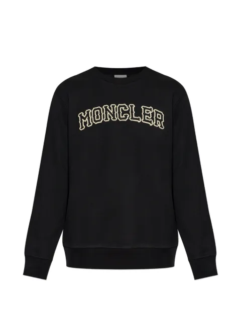 Moncler Moletom com logo bordado