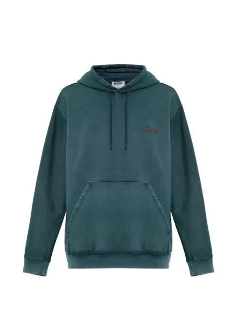 Moschino logo-embroidered drawstring hoodie