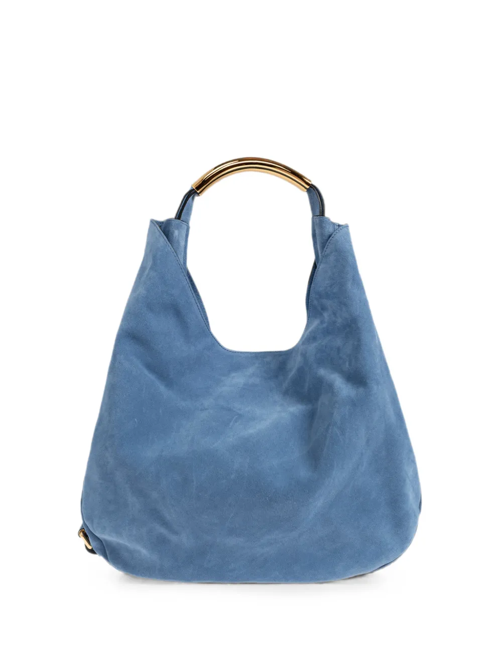 Moschino medium Handle Me suede tote bag - Blue