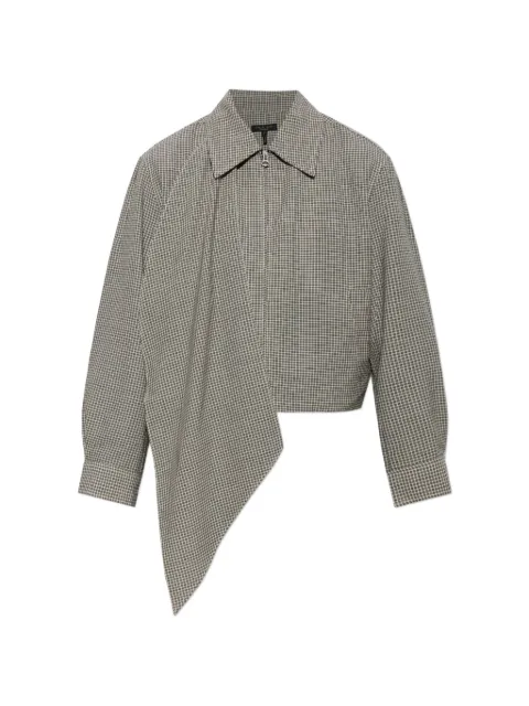 rag & bone scarf-detail checked wool jacket