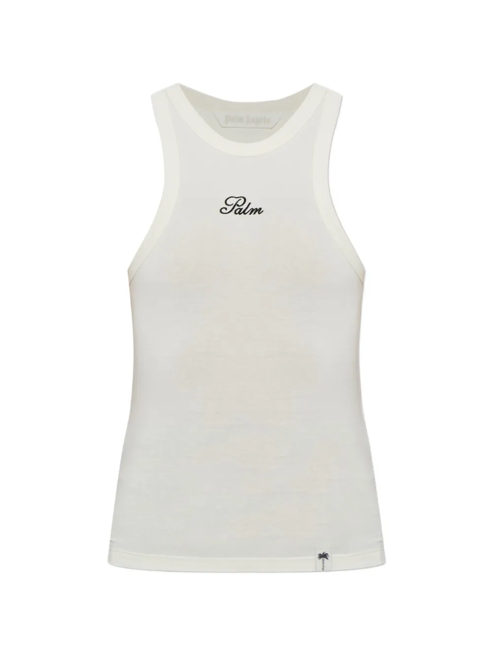 Palm Angels embroidered-logo tank top - Toni neutri
