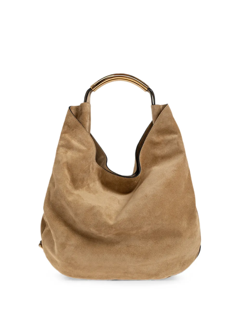 Moschino medium Handle Me suede tote bag - Toni neutri