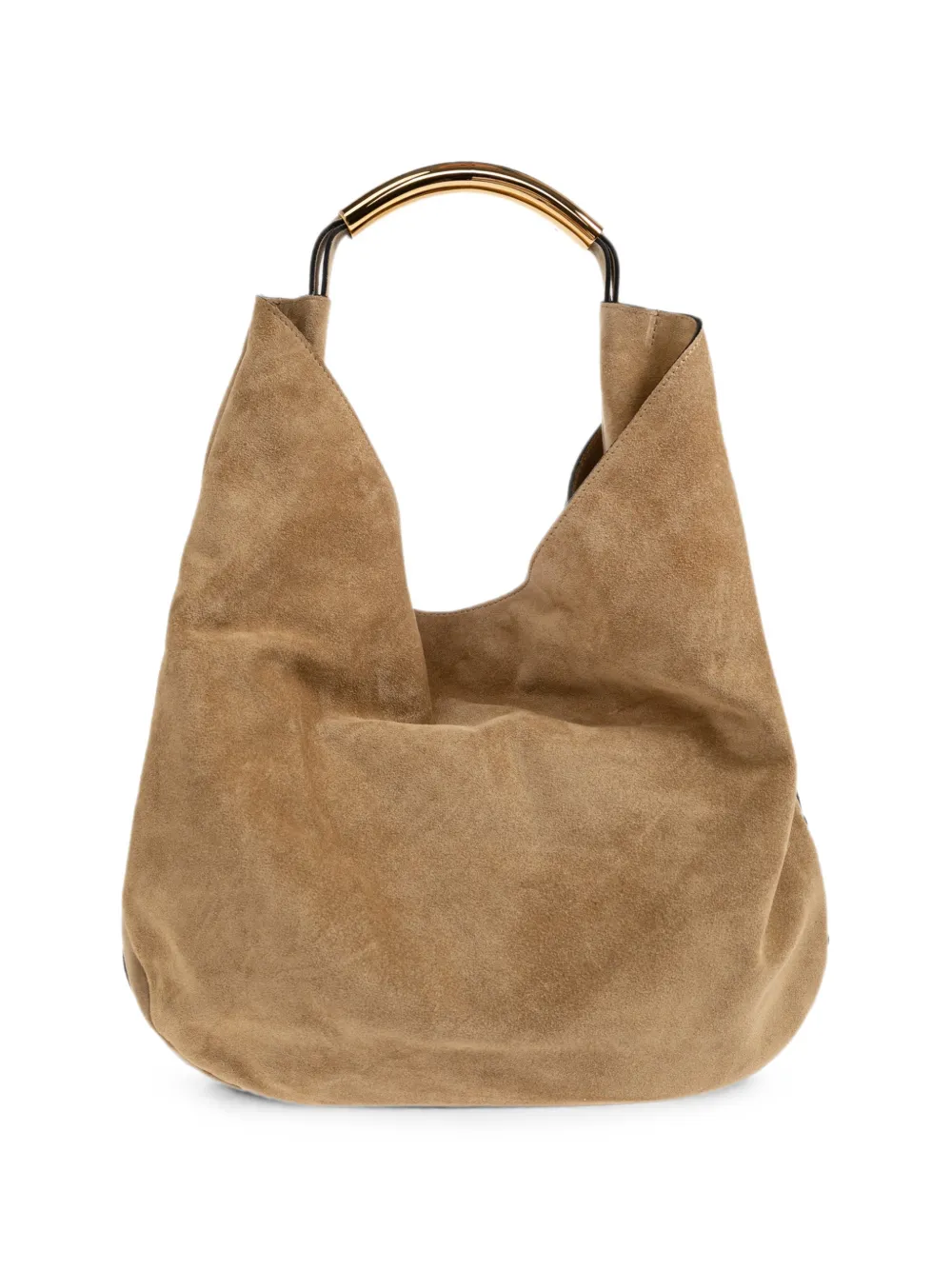 Moschino Medium Handle Me suède shopper Beige
