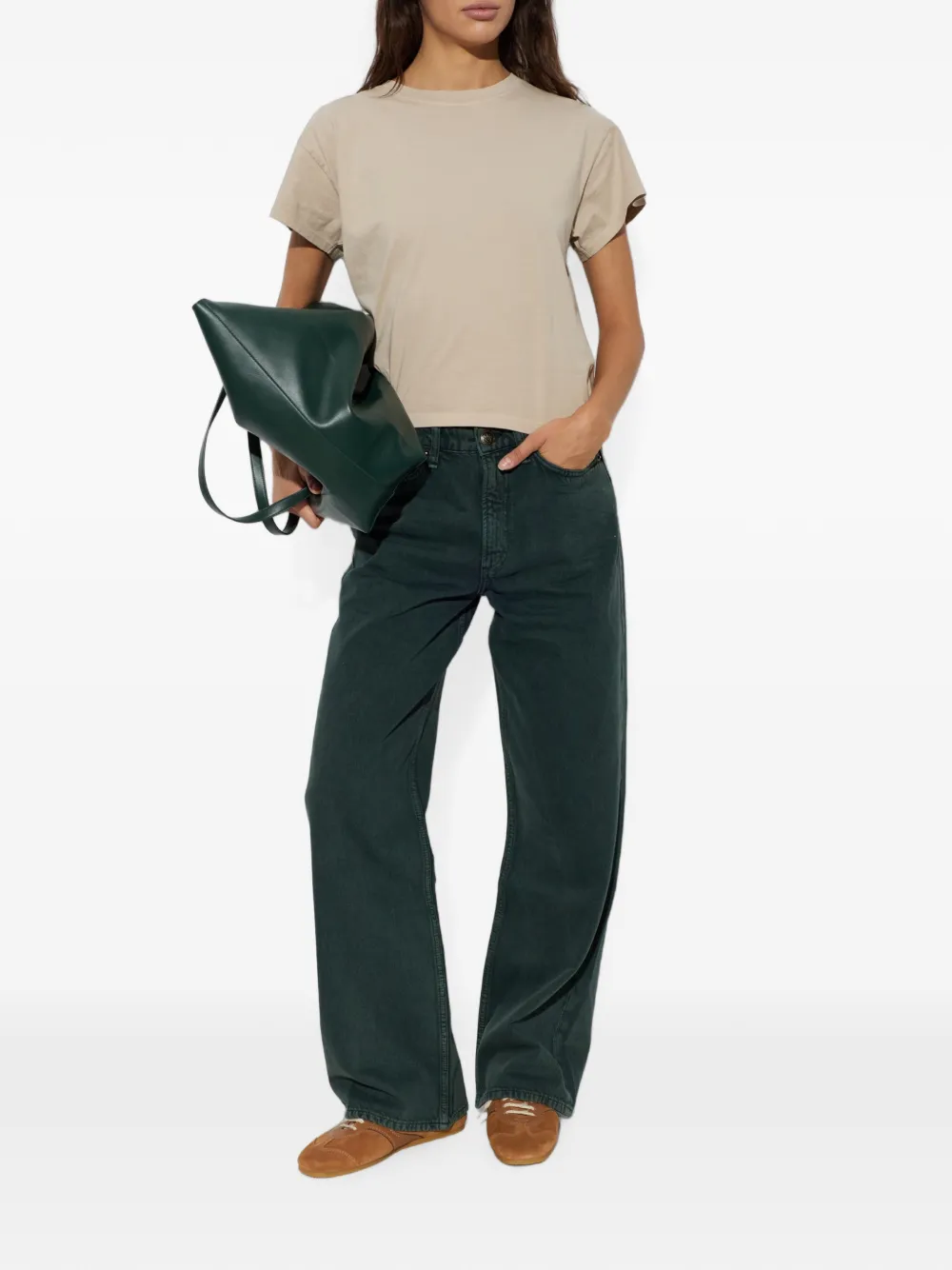 rag & bone Logan straight jeans Groen