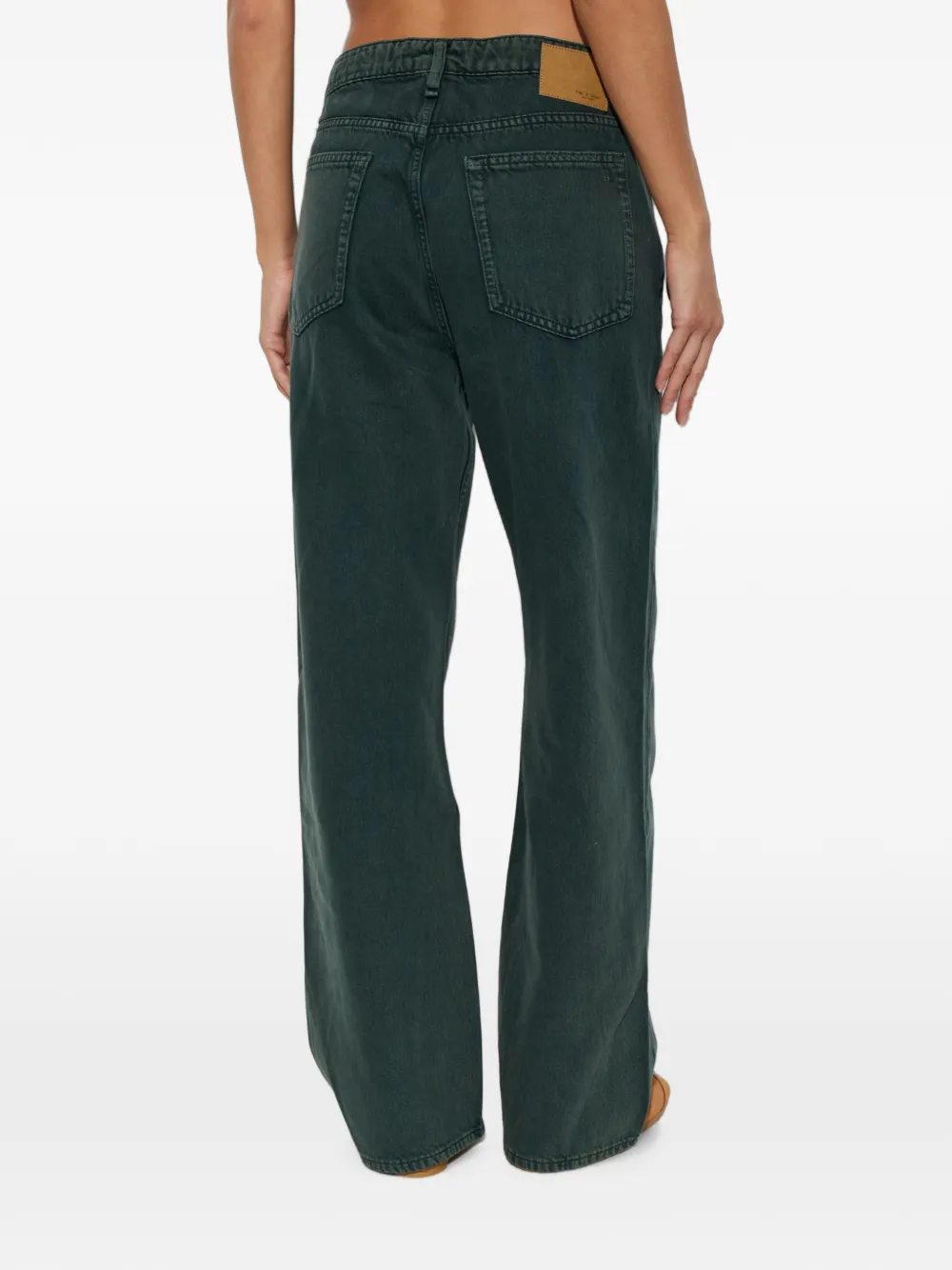 rag & bone Logan straight jeans Groen