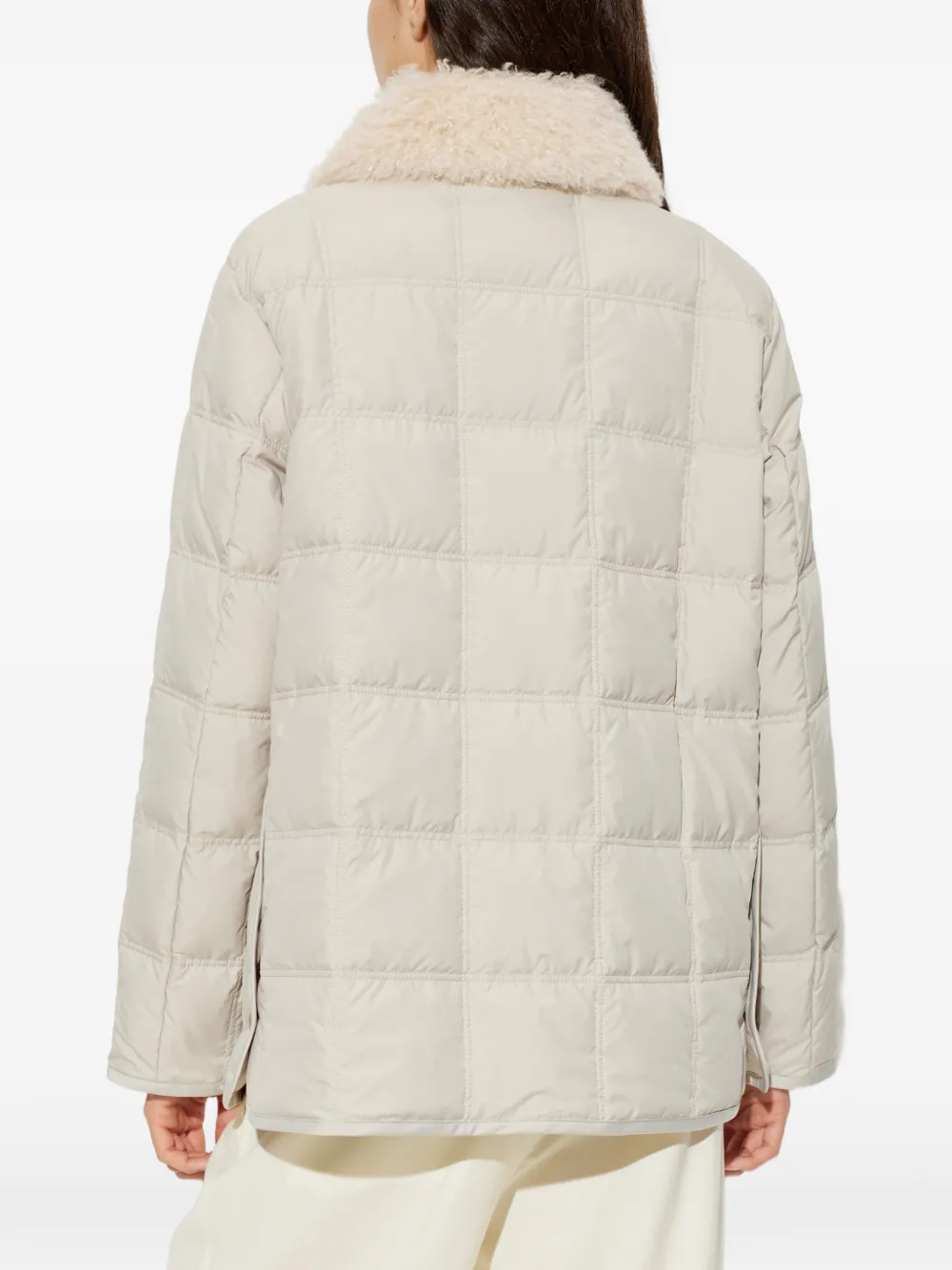 Moncler Cygnes gewatteerd donsjack Beige