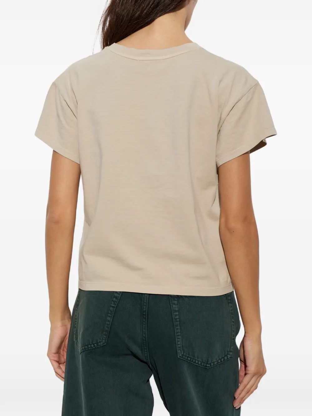 rag & bone T-shirt met ronde hals Beige