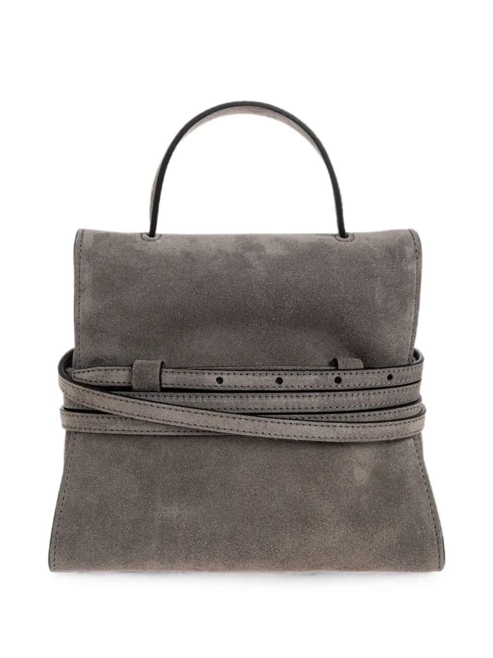 Moschino Tie Me mini-tas met gespbandje Grijs