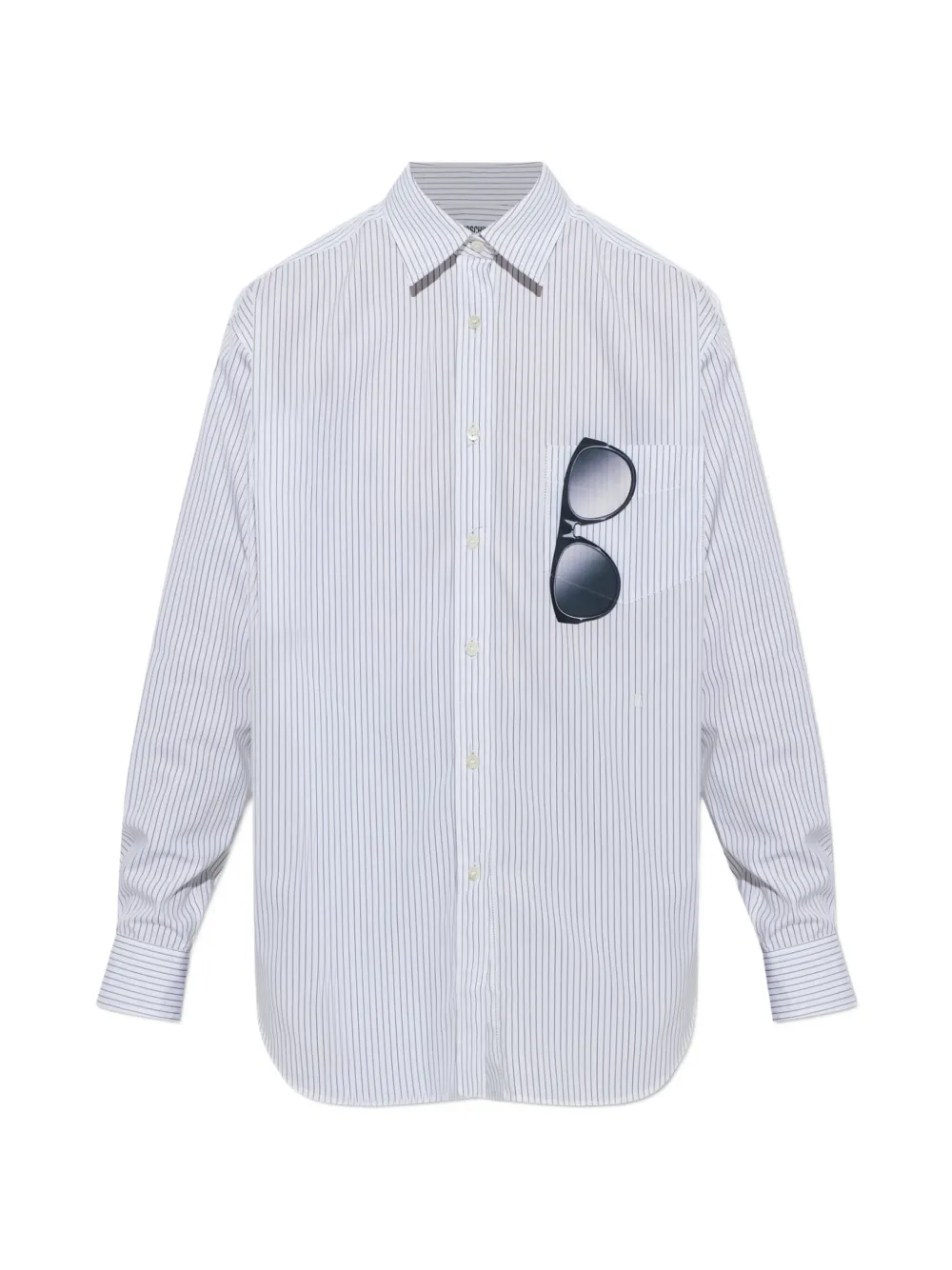Moschino vertical-stripe shirt - Bianco