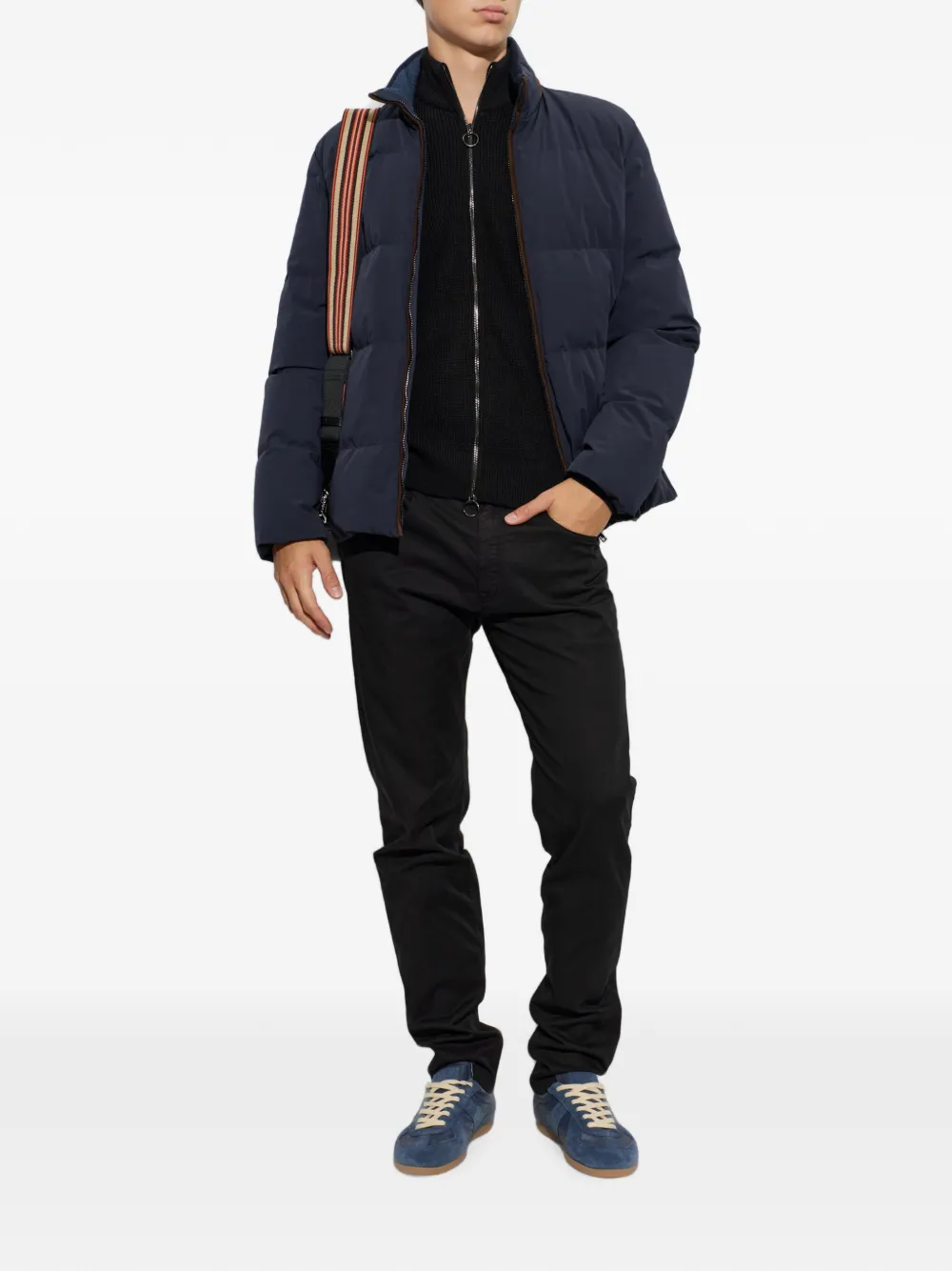 Paul & Shark Gewatteerd donsjack Blauw