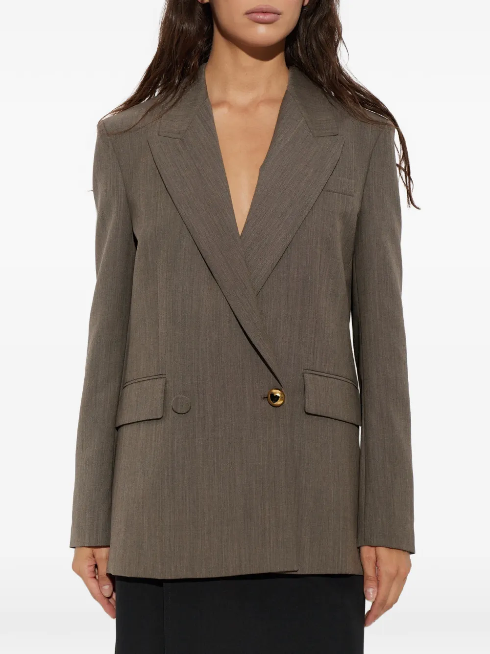 Moschino Blazer met dubbele rij knopen Bruin