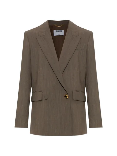 Moschino double-breasted heart-button blazer