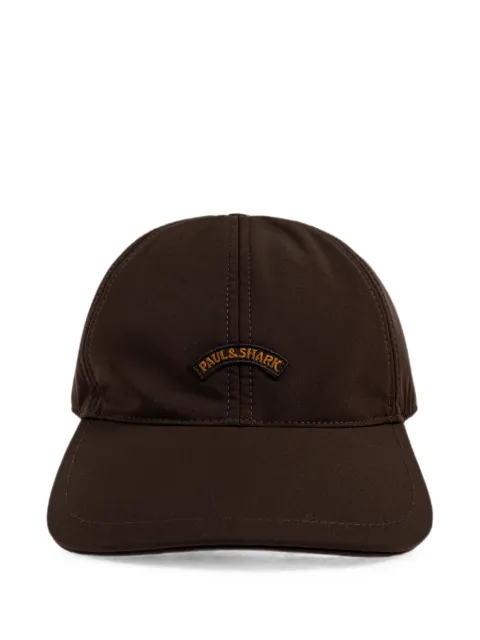 Paul & Shark logo-patch elasticated-back cap