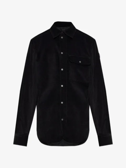 Moncler chest-pocket corduroy shirt