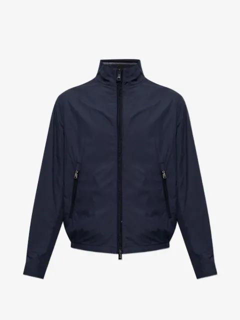Paul & Shark logo-plaque high-neck jacket