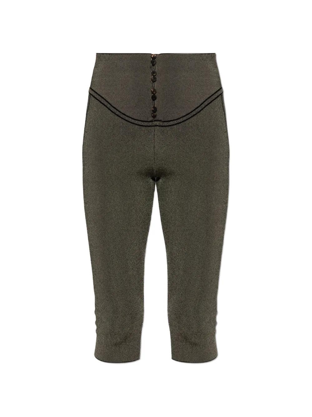 Jacquemus Serra button-front leggings - Grau