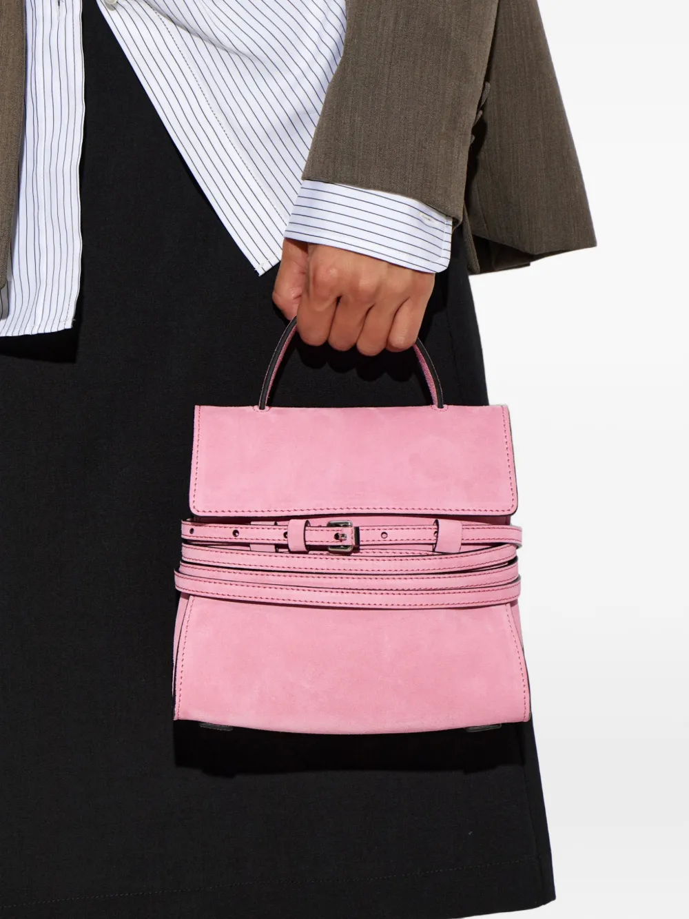 Moschino Tie Me mini-tas Roze