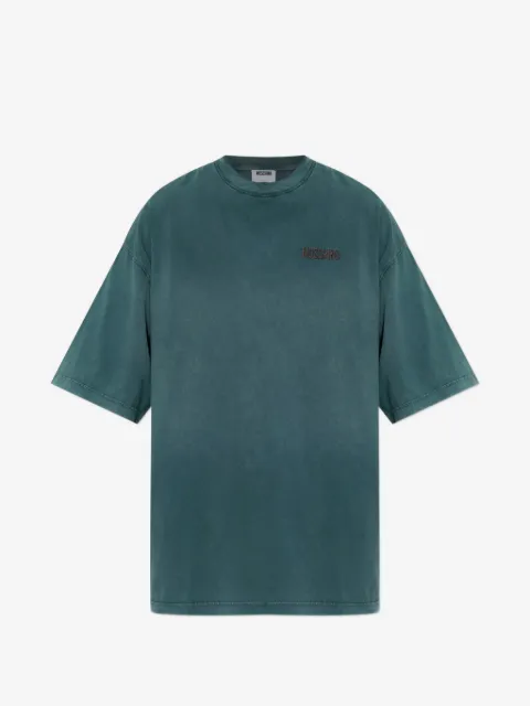 Moschino T-shirt con logo ricamato