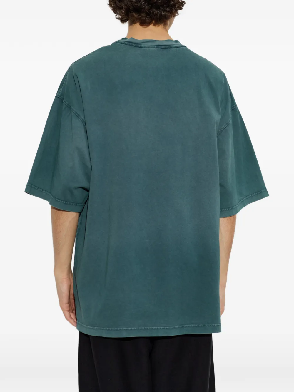 Moschino T-shirt met geborduurd logo Groen