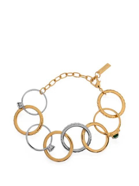 Moschino ring-embellished bracelet
