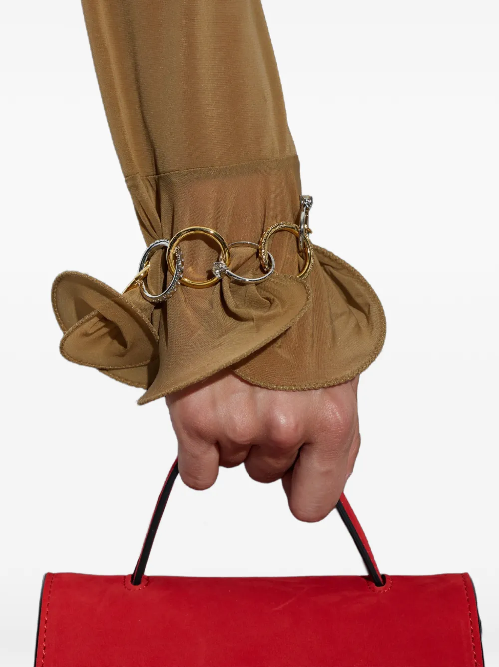 Moschino Ring-embellished Bracelet in Gold, view 2
