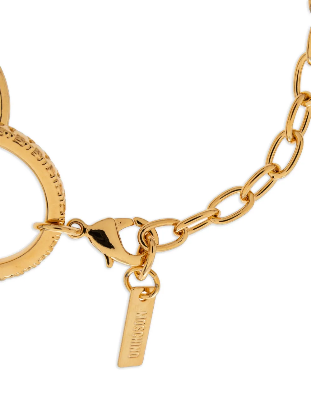 Moschino Ring-embellished Bracelet in Gold, view 4