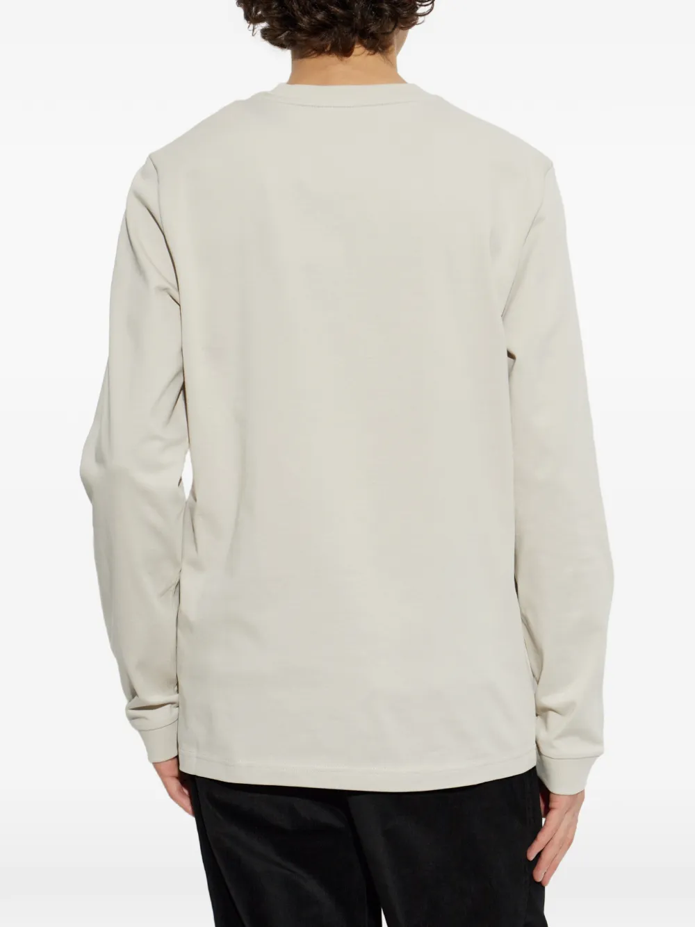 Moncler T-shirt met logopatch Beige