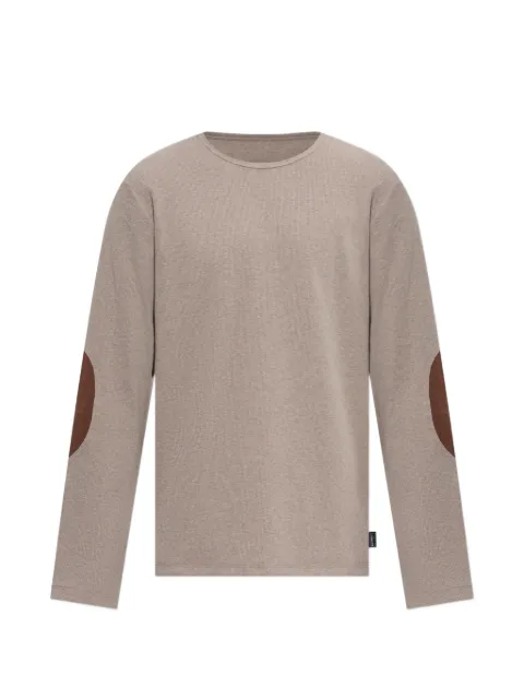 MM6 Maison Margiela elbow-patch ribbed-knit sweater