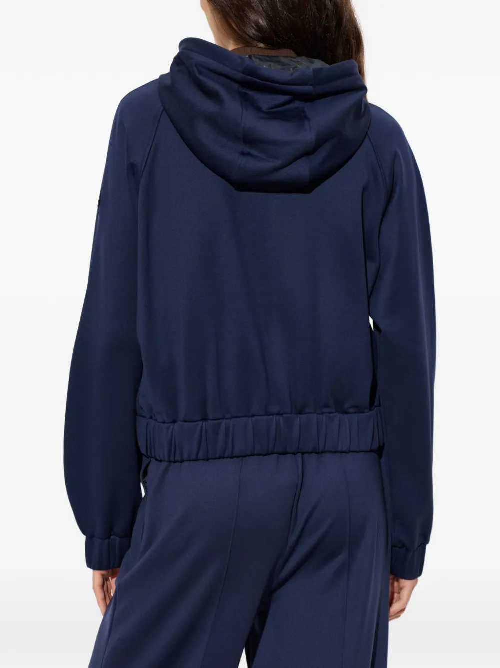 Moncler Hoodie met logopatch Blauw