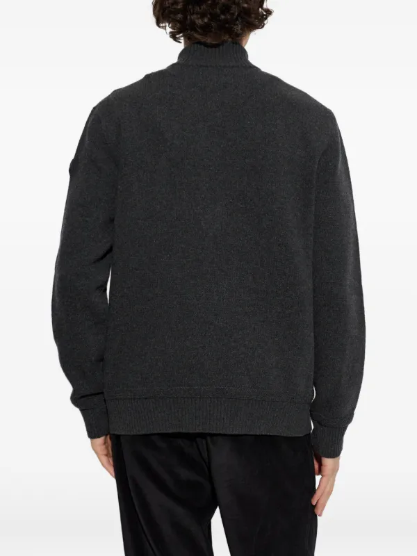 Moncler ハーフジップ セーター | グレー | FARFETCH JP