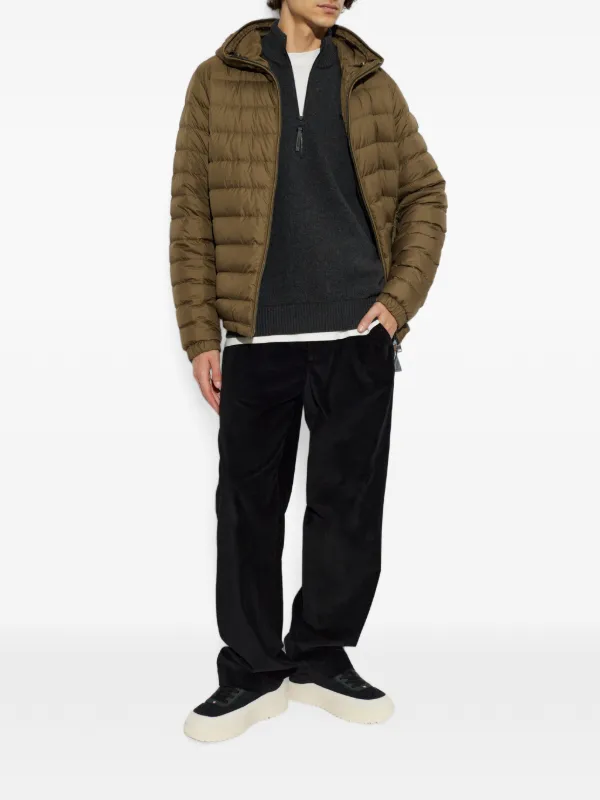 Moncler ハーフジップ セーター | グレー | FARFETCH JP