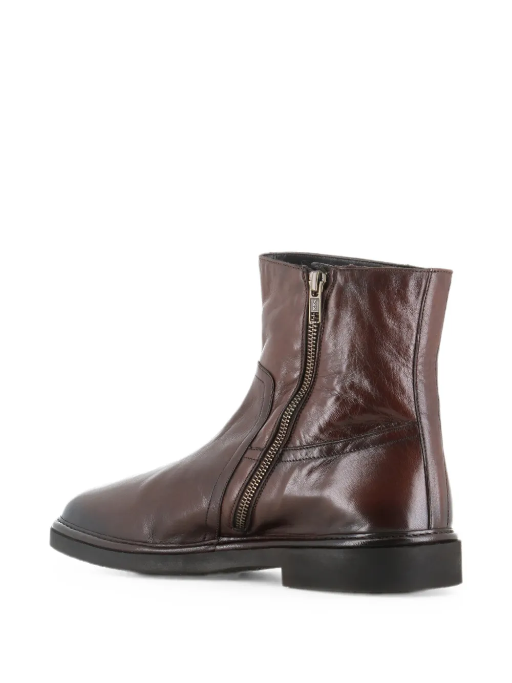 Alexander Hotto side-zip leather boots Bruin
