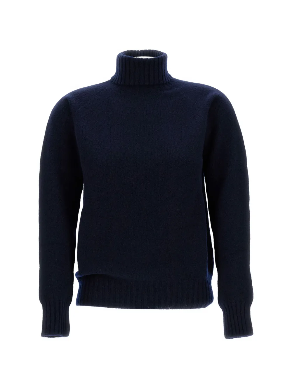 Drumohr turtleneck flat-knit sweater - Blau
