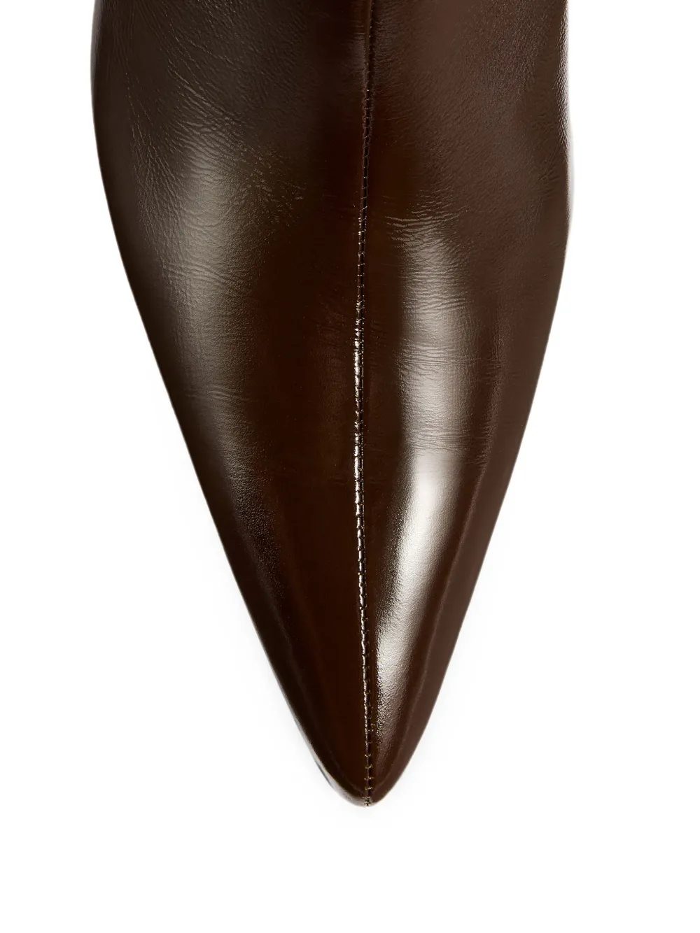 KHAITE Sybil pointed-toe ankle boots Bruin
