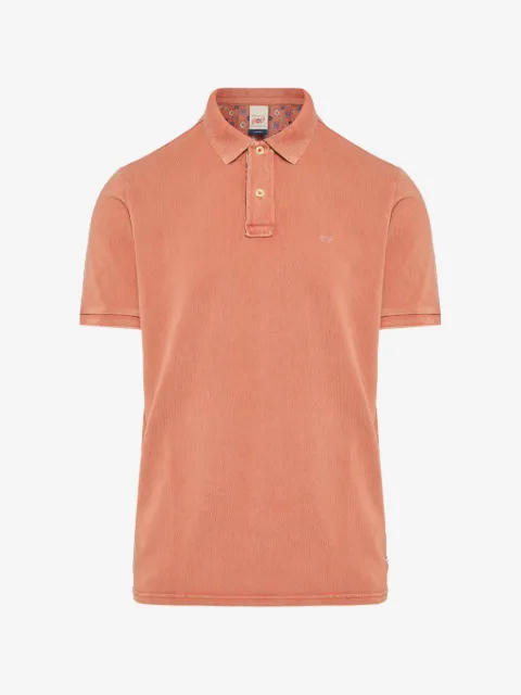 BOB logo-embroidered piqué polo shirt